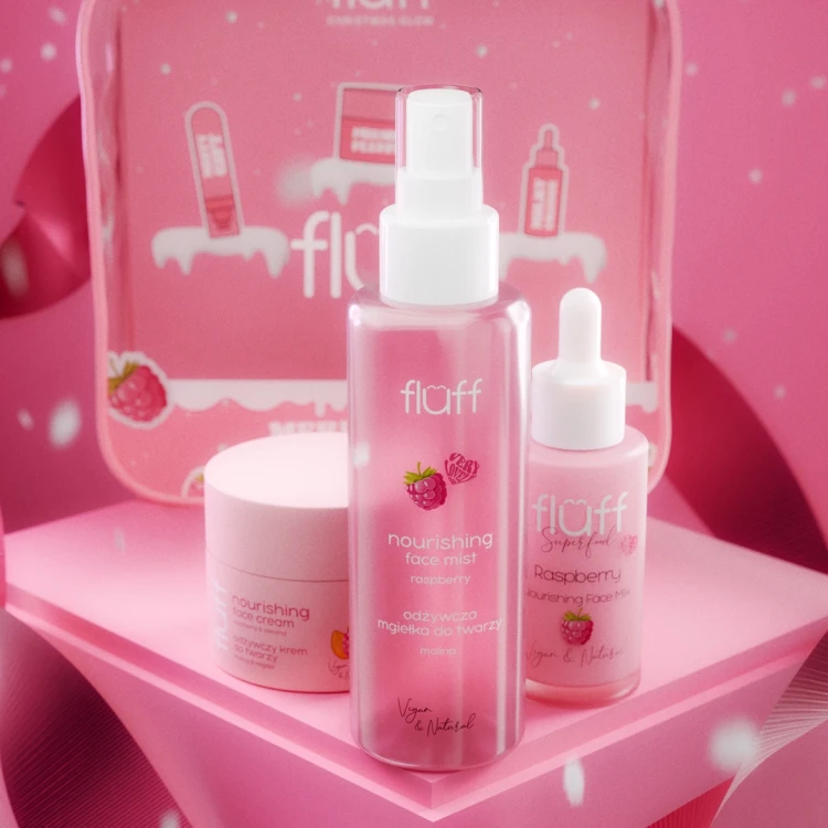 Fluff Zestaw - Merry Raspberry Fluff | Kosmetyki Superfood