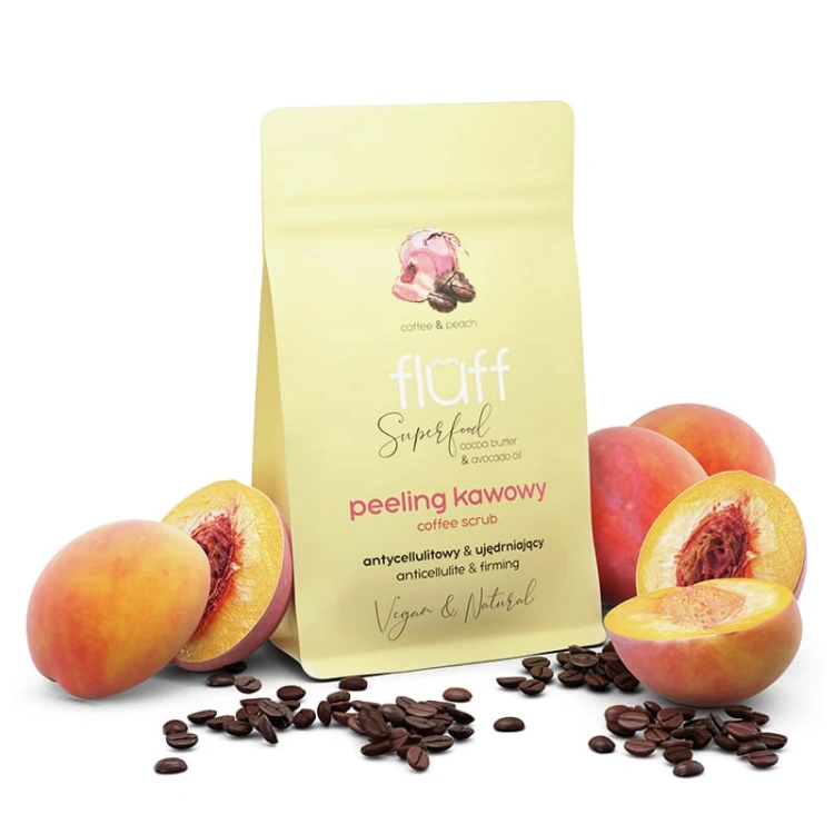 Peeling kawowy suchy Brzoskwinia