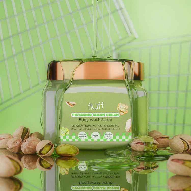 Fluff Peeling do mycia ciała Pistachio Cream Dream 350ml