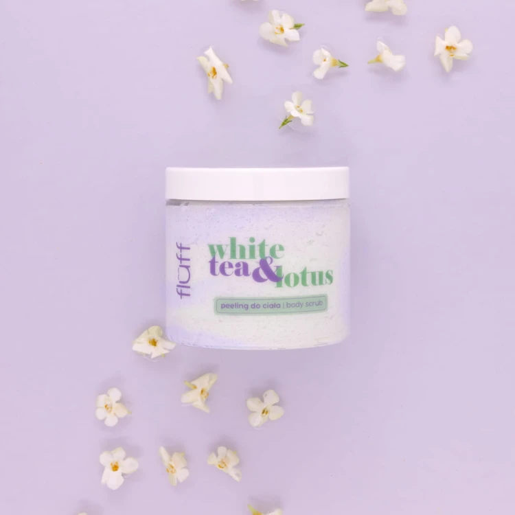 Peeling do ciała o zapachu białej herbaty i lotosu